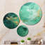 Emerald Euphoria I - Art mural abstrait en métal