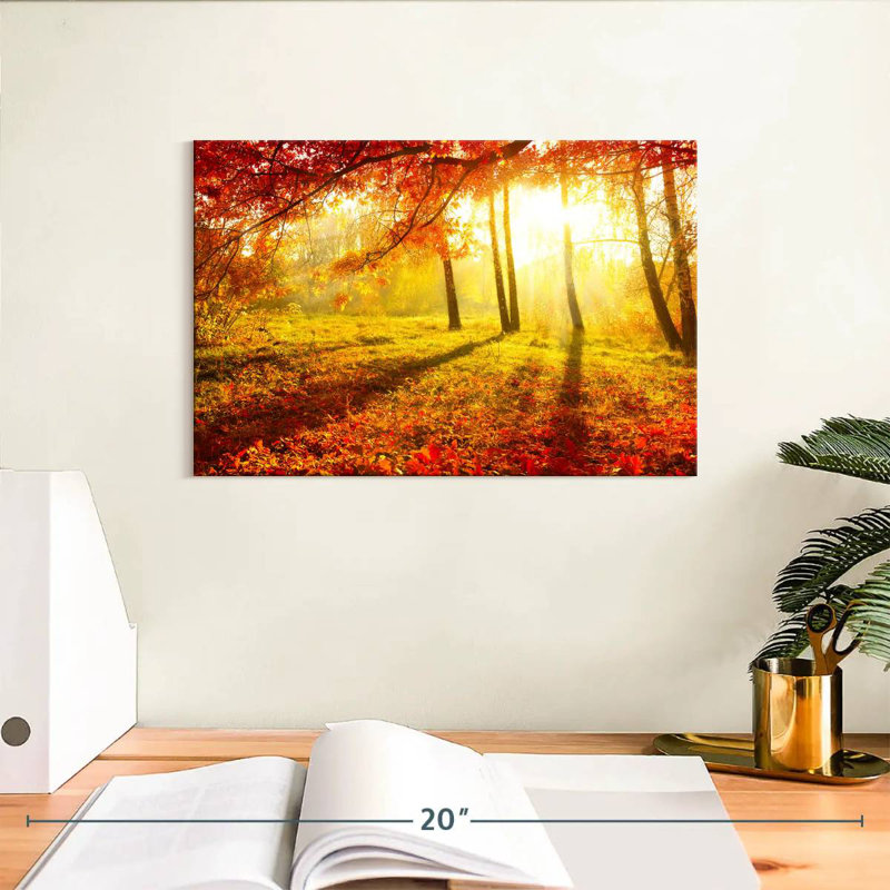 Alvord, paysage d'automne lumineux, H 8 po x l 12 po