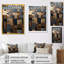 Carreau abstrait brun, charme mosaïque - tuile abstraite, art mural-1884414057-1884414062