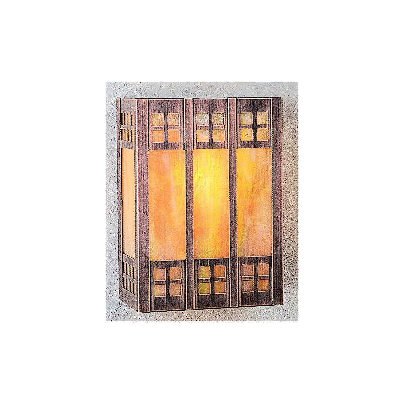 Ada Applique Murale à 1 Lumière Glasgow, 9" H x 6,5" L x 4" D, Verdigris Patina, Or blanc irisé et blanc opalescent