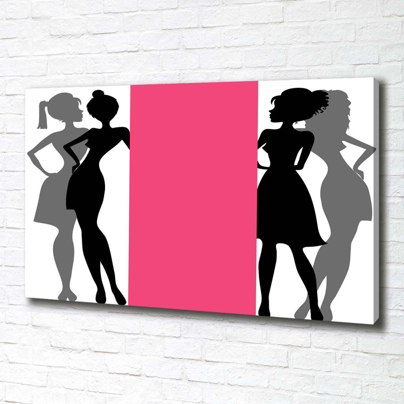 Women'S Silhouettes - Wrapped Canvas Print