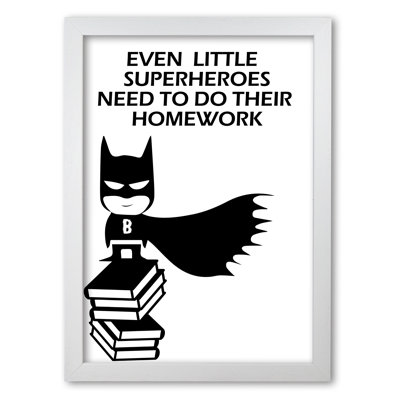 Little Superhero's Homework - Print