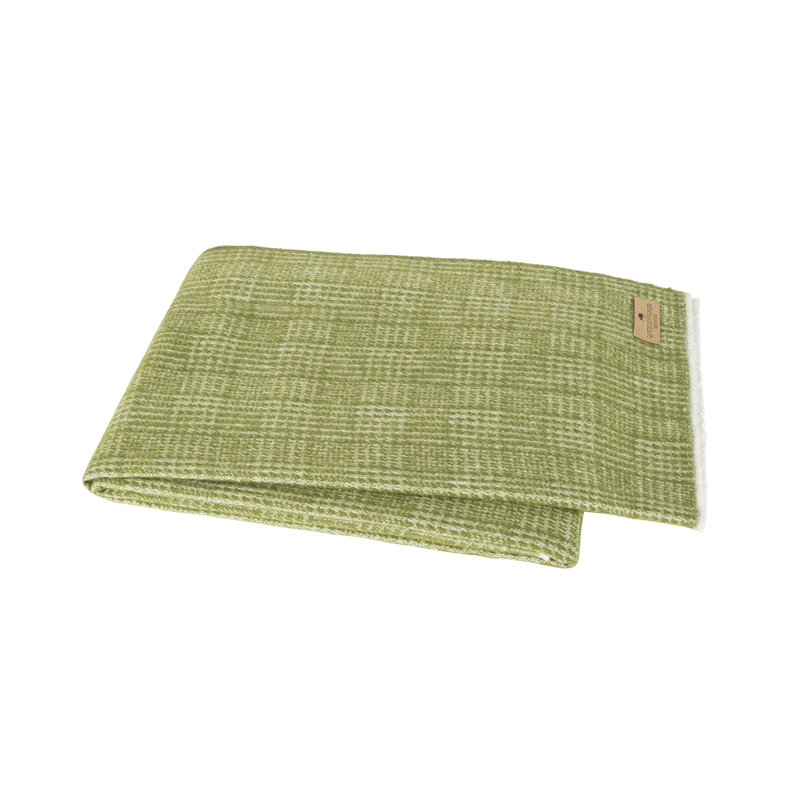 Sutton Plaid Throw,  Fern Houndstooth