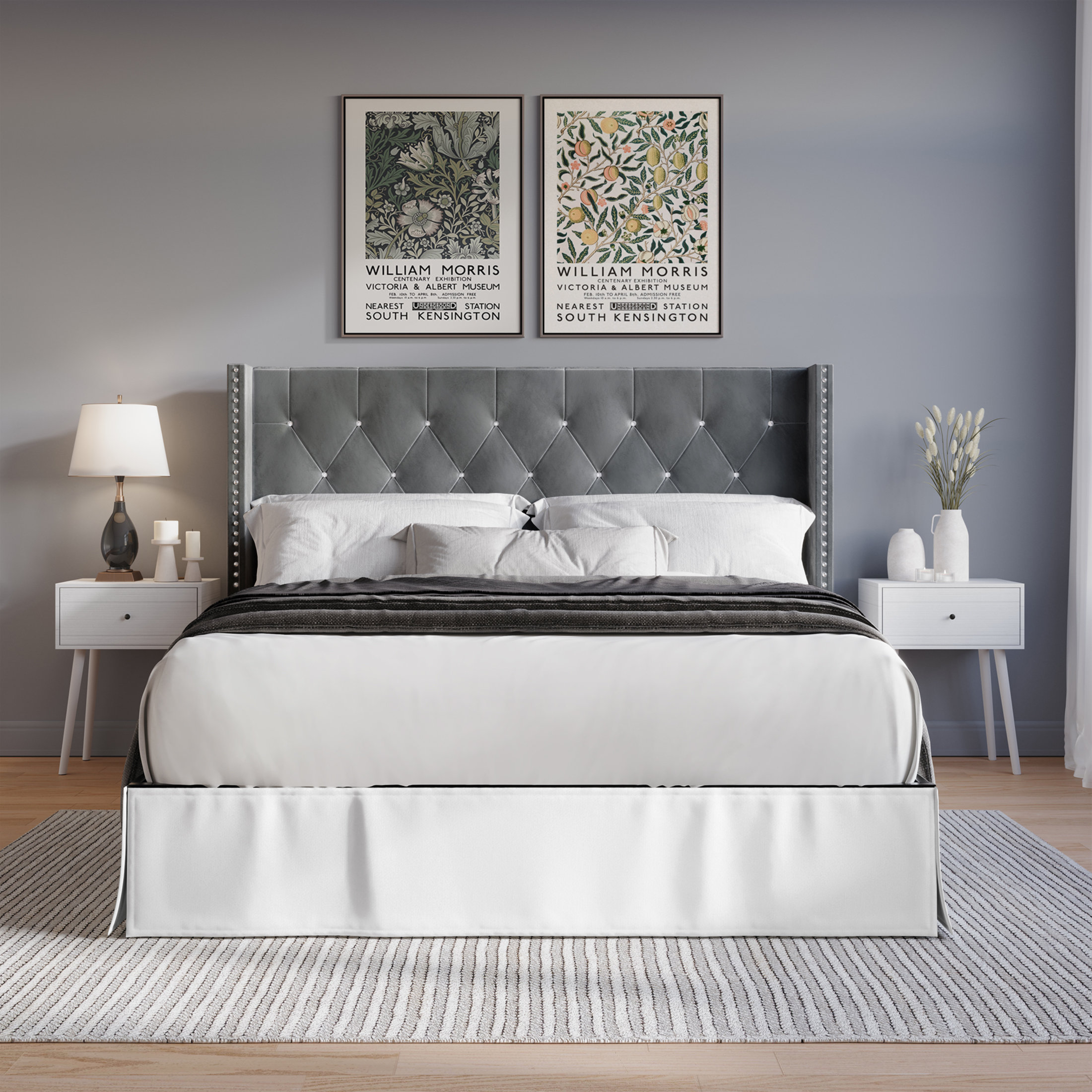 Flannelette Bed Backrest Bedside Upholstered Bed Cushion Pillow