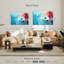 Avery - abstrait rouge et bleu-106321429