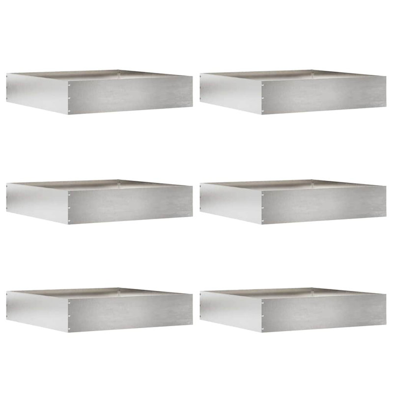 13 cm H Stainless Steel, 13cm H x 40cm W