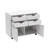 4 Drawer 31.5" Wide Decorative Filing Cabinet on Wheels, Storage Unit, for Office, Wardrobe.