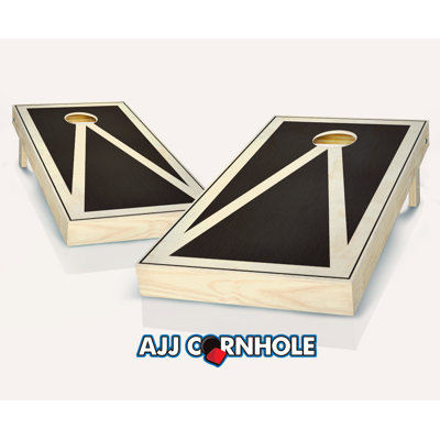 Ensemble de cornhole en bois massif 2 'x 4' avec sacs