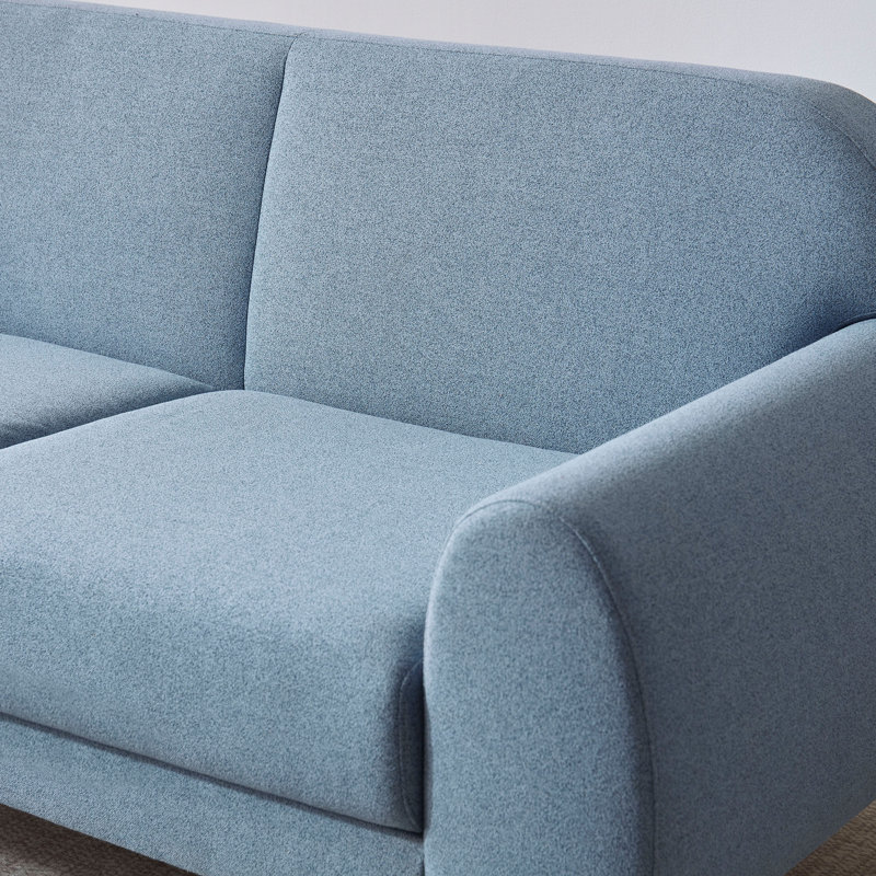 72.8" W Upholstered Loveseat, Blue