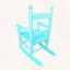 Chaise berçante en bois massif massif-843453807