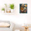 Boho fleurs murales Art abstrait fleur imprimé photo Boho décoration murale pour bureau à domicile chambre salon 8 x 10 pouces toile encadrée