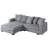 4-Piece Upholstered Modern Modular Sofa-1018353870