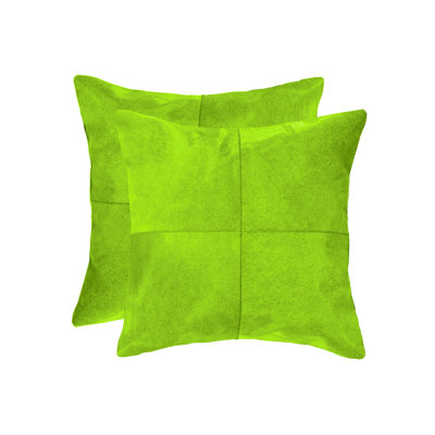 Natural Torino Quattro Color Cowhide Pillow | 2-Pack | 18"x18"