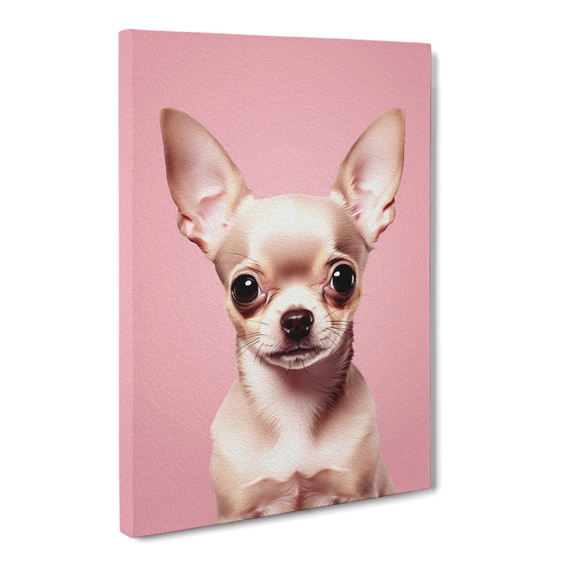 Chihuahua Minimalism No.2 - No Frame Print, 60cm H x 40cm W x 3cm D
