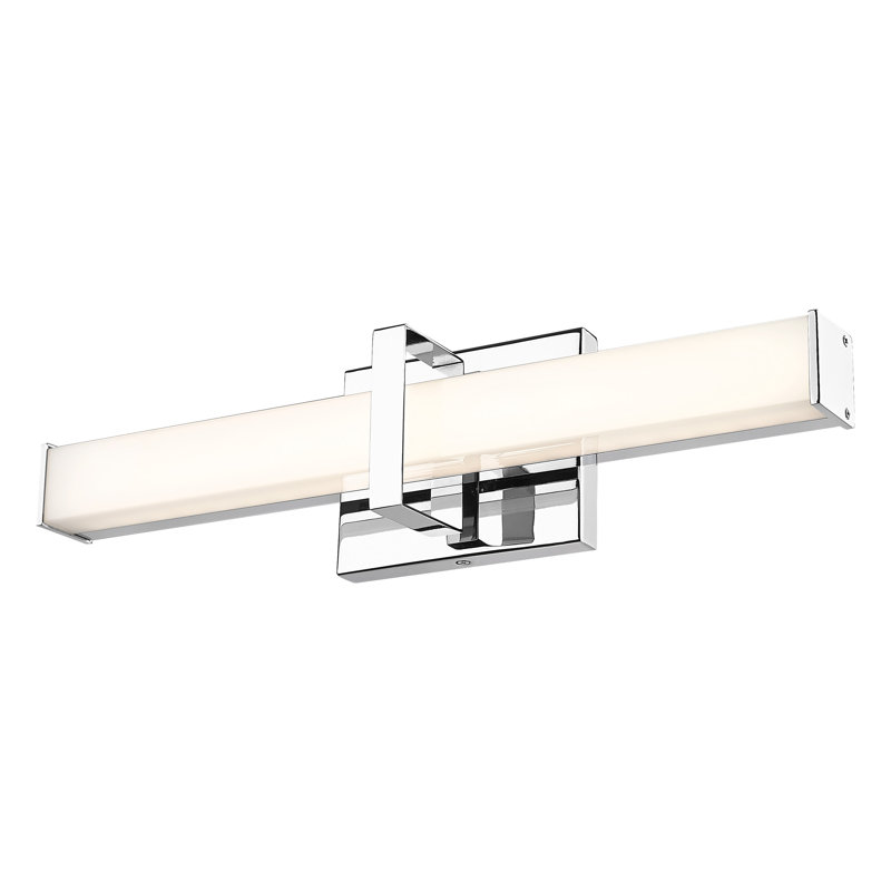 19" 1 - Light Vanity Light - Chrome - Opal Glass, Chrome