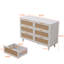 Armoire de rangement en rotin 6 tiroirs