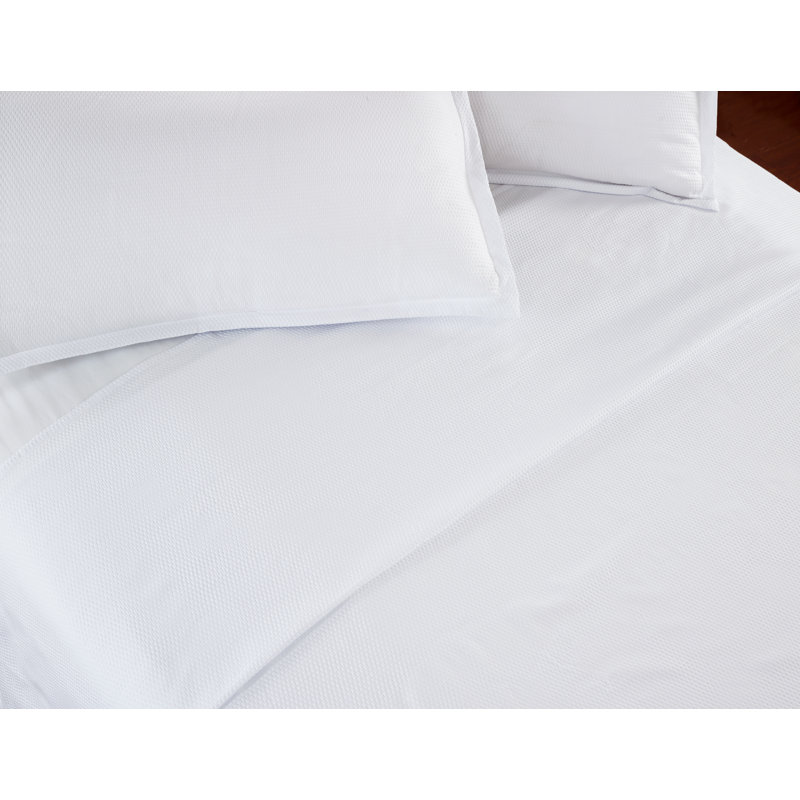 90 GSM Microfiber Waffle Weave Embossed Top Sheet Case Pack, Queen Flat Sheet
