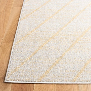 Tapis de salon moderne à motif géométrique sans perte de poils