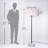 65'' Tall 2-Light Mid Century Modern Floor Lamp, Dual Pull Chains, Marble Base-1324692863-1324692862