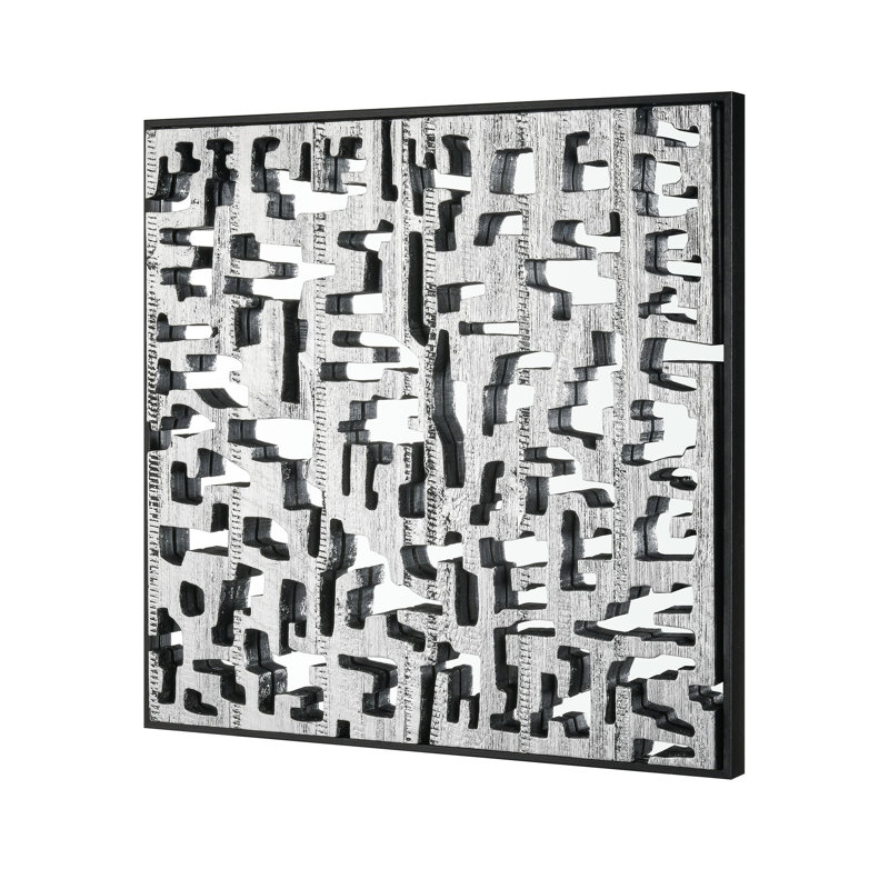 Art mural dimensionnel - argent