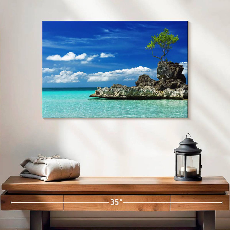 Gillard Willy's Rock In Boracay, 16" H x 24" W