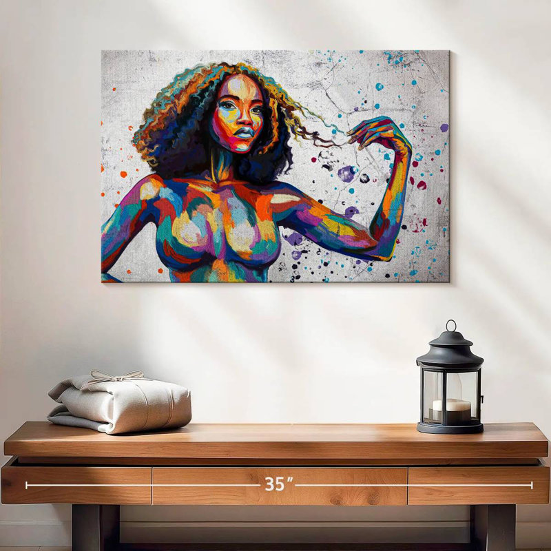 Leisha Curvy African Beauty, H 16 po x l 24 po