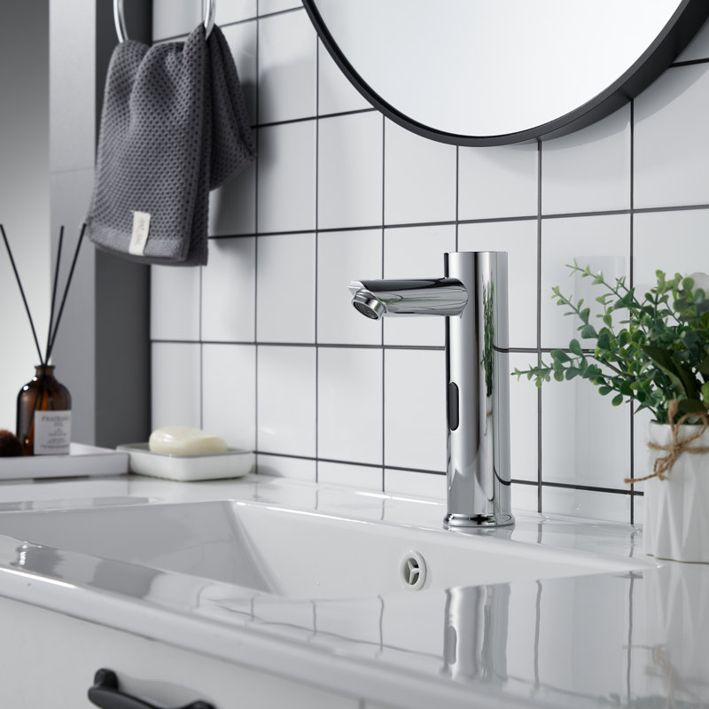 Touchless Hands-Free Sensor Bathroom Sink Faucet, Chrome