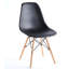 Chaise, ensemble de 4, pieds KD, siège en plastique