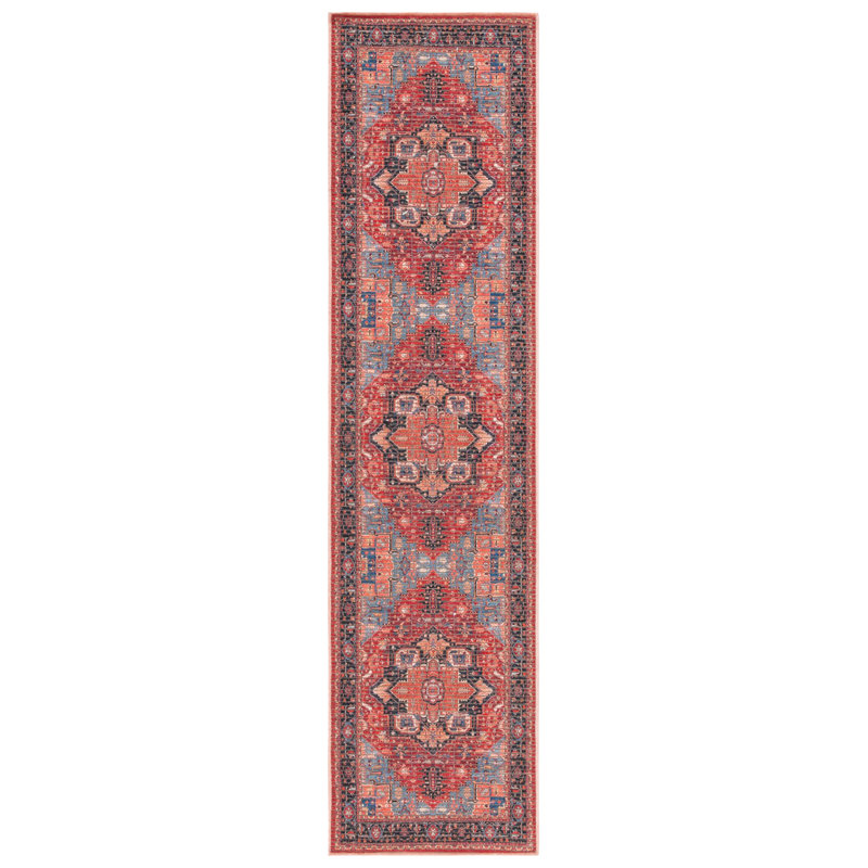 Marselina Serapi Performance Machine Washable Oriental Rug, Runner 2' x 8'