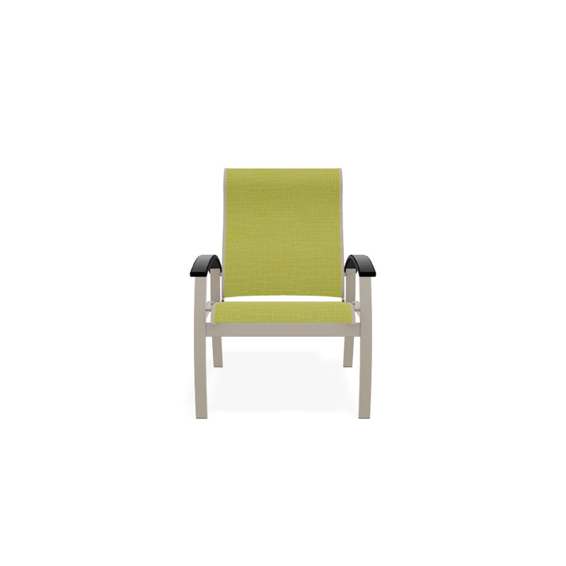 Chaise de patio Askar, Lime 38D Sunbrella®, Noir, Désert texturé