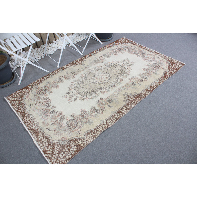 Tapis turc rétro Oushak rétro idéal pour rehausser l'esthétique du salon