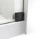 60.38" W x 34.5" D x 76" H Frameless Rectangle Sliding Shower Enclosure