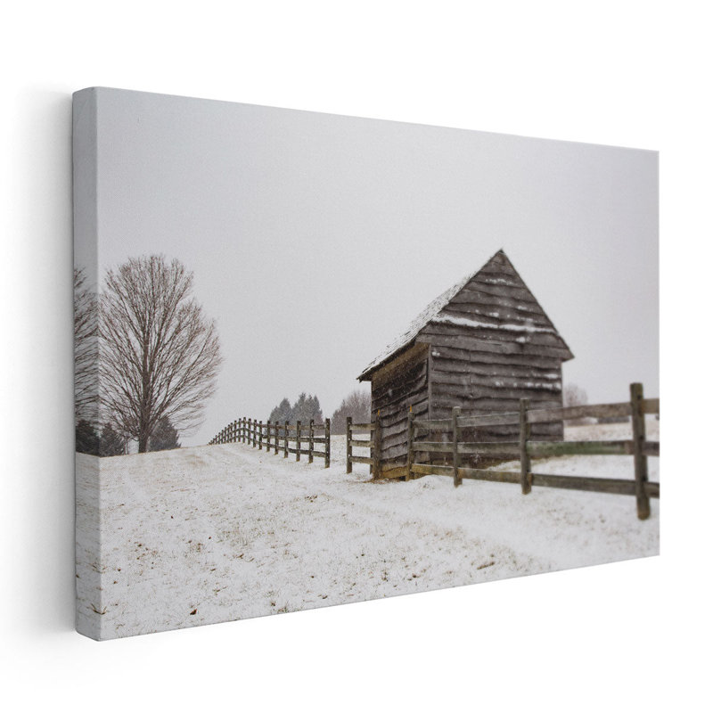 «Coming to the Barn», reproduction d'art sur toile, H 24 po x l 36 po