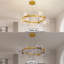 Lustre moderne 33,8 "à DEL or avec 12 lumières