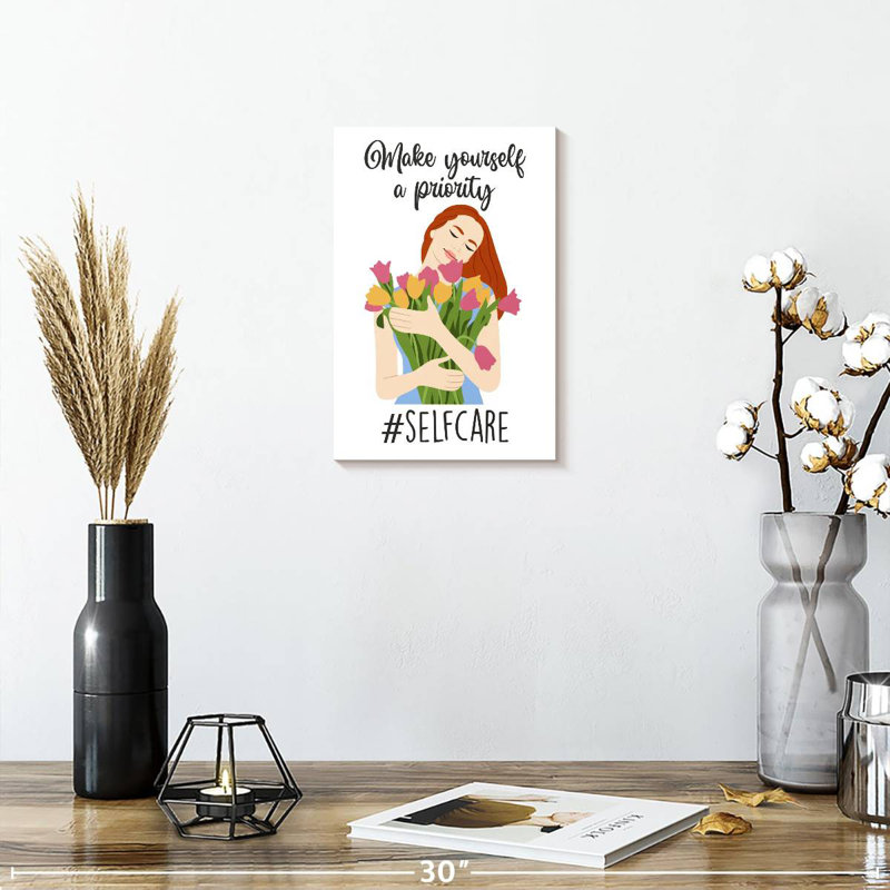 Tergel Self-Care Quote IV, 12" H x 8" W