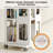 4-Tier Steel Rotating Bookshelf with 360° Wheels, Large Size Book Rack-1128766550