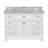 Ronnie 22" D x 35" H Single Bathroom Vanity with White Cabinet and Carrara Marble Countertop-747410082-771233133
