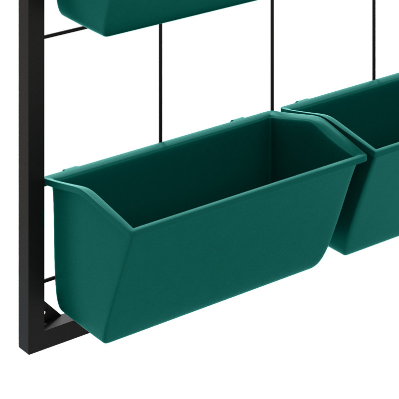 Pot à fleurs suspendu auto-drainant 3 pots avec 6 pots - pour les légumes d'intérieur, d'extérieur, de fleurs, d'herbes murales et de plantes