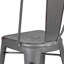 Commercial Grade Distressed Metal Indoor-Outdoor Counter Height Stool with Back-1728823598-1728823592