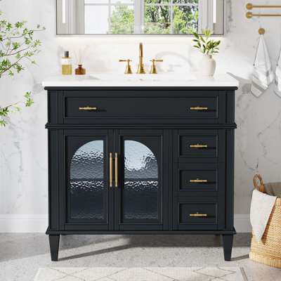 36-Inch Bathroom Vanity with Ceramic Sink