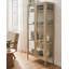Blendi Glass and Steel 80 cm W Display Cabinet-1916136881