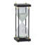 Sablier 4,3 x 4,3 x 12 po avec cadre en bois, blanc