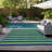 Sneller Flatweave Washable Striped Indoor / Outdoor Rug-1817680169