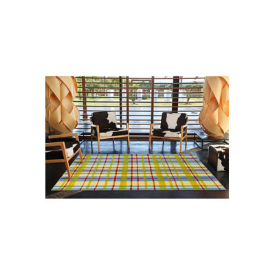 Striped Pattern Colourful Woven Base Machine Washable Area Rug