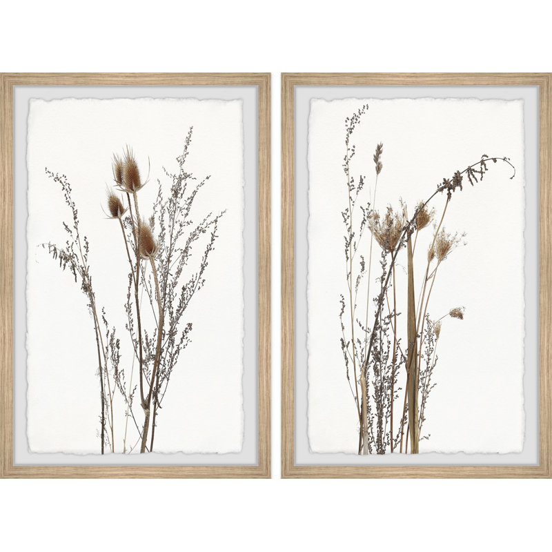 Wild Autumn Flowers 2 Piece Single Picture Frame Painting, 30" H x 20" W