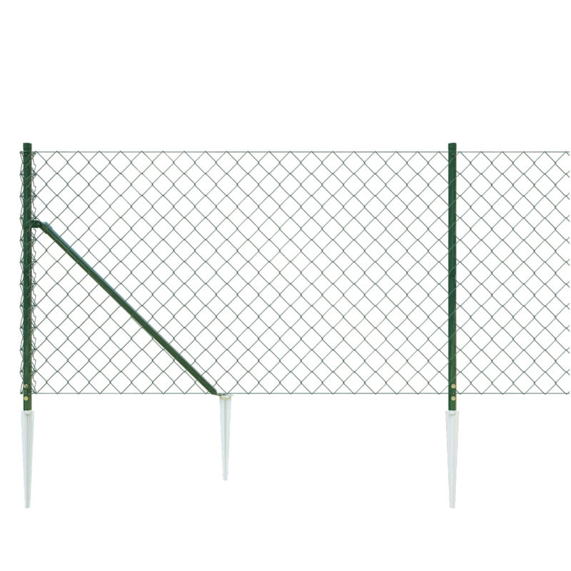 Brealynn Metal Fencing, 100cm H x 2500cm W, Green