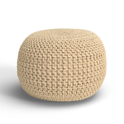 Marah 20" Wide Round Pouf Ottoman