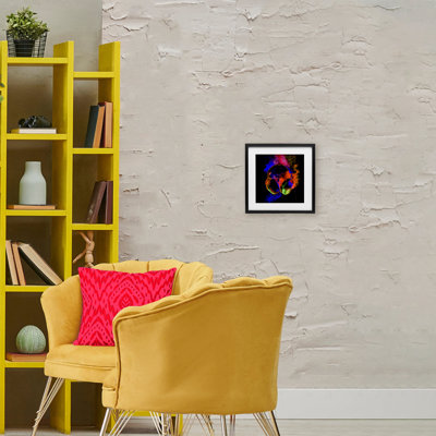 Power Play Headphones Framed Print Under Glass, design by Sasha