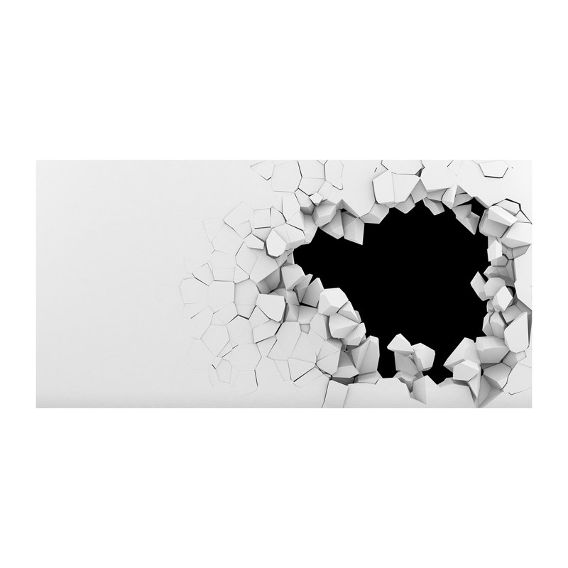 A Hole In The Wall - Wrapped Canvas Print