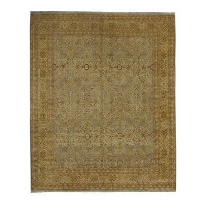 Wool Oriental Area Rug in Brown
